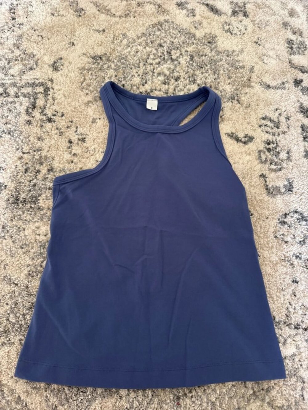 Navy Blue Athletic Racerback Tank Top Size S